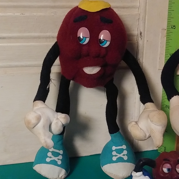 Vintage 1980's California Raisins Bendable & PVC Figurines Set of 5 - Picture 2 of 7
